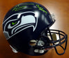 Russell Wilson Autographed Seattle Seahawks Full Size Helmet "SB XLVIII Champs" In Green RW Holo Stock #72372