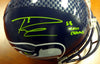 Russell Wilson Autographed Seattle Seahawks Full Size Helmet "SB XLVIII Champs" In Green RW Holo Stock #72372