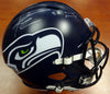 Russell Wilson Autographed Seattle Seahawks Speed Full Size Helmet "SB XLVIII Champs" In Silver RW Holo Stock #94268