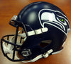 Russell Wilson Autographed Seattle Seahawks Speed Full Size Helmet "SB XLVIII Champs" In Silver RW Holo Stock #94268