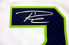 Seattle Seahawks Russell Wilson Autographed White Nike Twill Jersey Size XXL RW Holo Stock #71435
