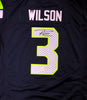 Seattle Seahawks Russell Wilson Autographed Blue Nike Twill Jersey Size XXL RW Holo Stock #71432