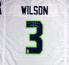 Seattle Seahawks Russell Wilson Autographed White Nike Jersey Size XXL RW Holo Stock #90930