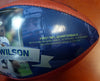 Russell Wilson Autographed 2015 Record Breaking Season Leather Football Seattle Seahawks RW Holo Stock #107493