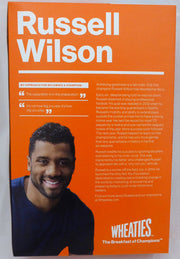 Russell Wilson Autographed Wheaties Box Seattle Seahawks RW Holo Stock #145847