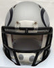 Russell Wilson Autographed AMP Seattle Seahawks Speed Mini Helmet In Blue RW Holo Stock #159115