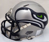 Russell Wilson Autographed AMP Seattle Seahawks Speed Mini Helmet In Blue RW Holo Stock #159115