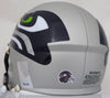 Russell Wilson Autographed AMP Seattle Seahawks Speed Mini Helmet In Green RW Holo Stock #159116