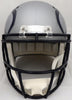 Russell Wilson Autographed Seattle Seahawks Gray AMP Full Size Speed Replica Helmet In Blue RW Holo Stock #159113