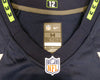 Seattle Seahawks Russell Wilson Autographed Blue Nike Jersey Size M RW Holo Stock #159119