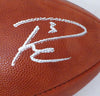 Russell Wilson & Marshawn Lynch Autographed NFL Leather Football Seattle Seahawks RW & ML Holo Stock #130463