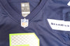 Seattle Seahawks Russell Wilson Autographed Blue Nike Jersey Size XL RW Holo Stock #130738
