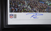 Russell Wilson Autographed Framed Seattle Seahawks Panoramic Photo RW Holo Stock #131941