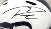 Russell Wilson Autographed Seattle Seahawks Flat Matte White Full Size Speed Replica Helmet RW Holo Stock #178958