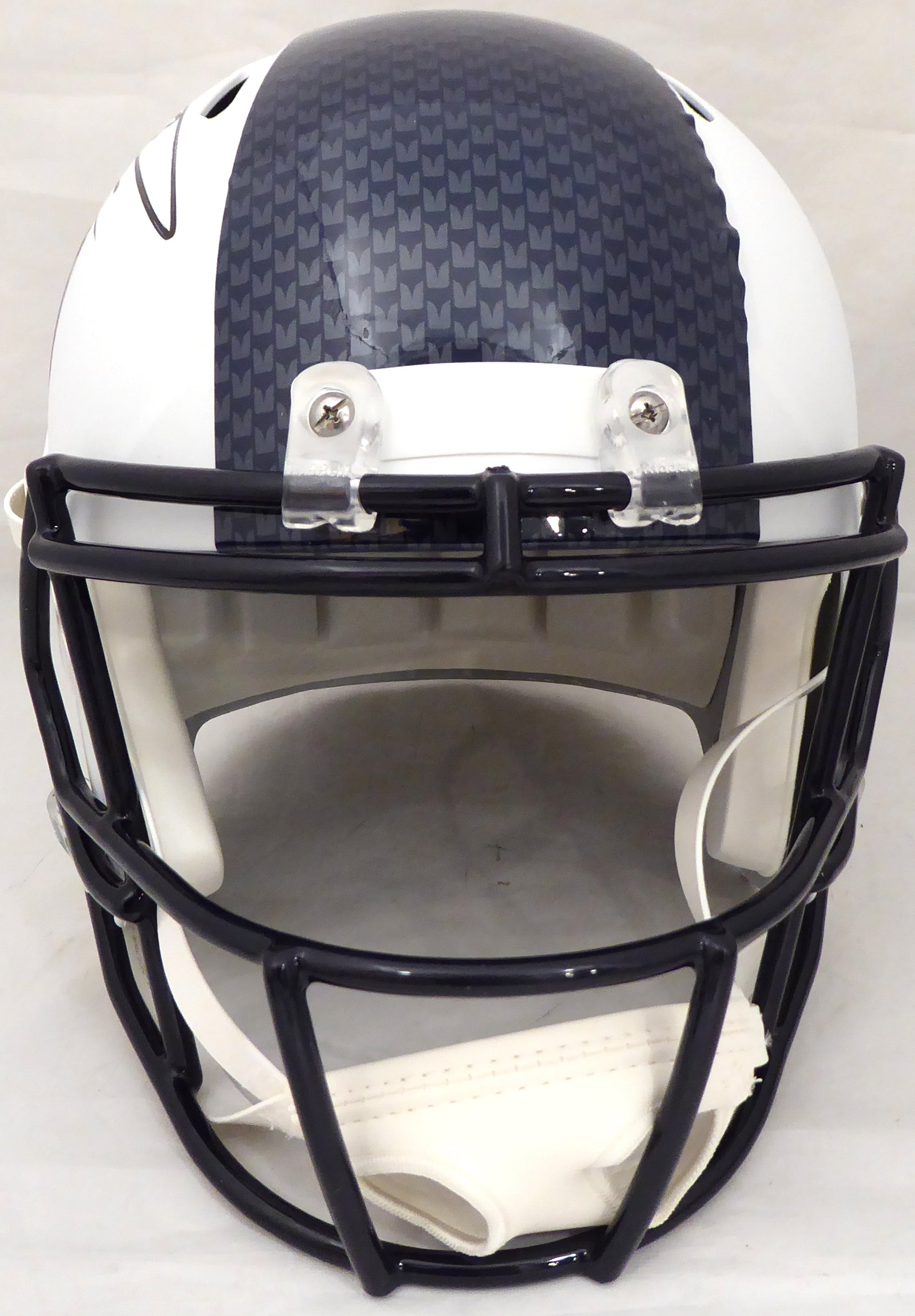 Russell Wilson Autographed Seattle Seahawks Flat Matte White Full Size Speed Replica Helmet RW Holo Stock #178958