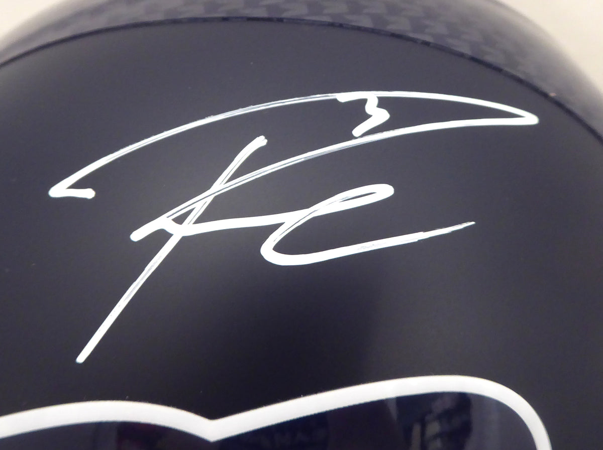 Russell Wilson Autographed Seattle Seahawks Full Size Replica Helmet In White RW Holo Stock #178967