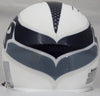 Russell Wilson Autographed Seattle Seahawks Flat Matte White Speed Mini Helmet RW Holo Stock #179110